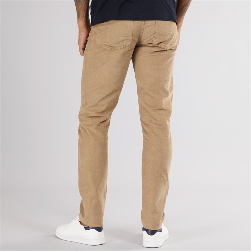 French Connection Mens Five Pocket Cord Chinos Dark Stone - Image 2