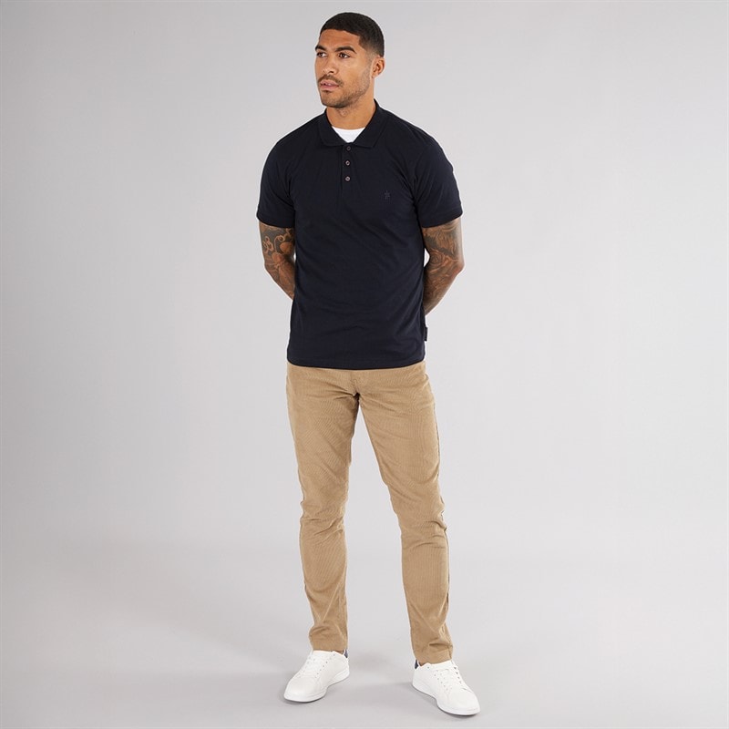 French Connection Mens Five Pocket Cord Chinos Dark Stone - Image 4