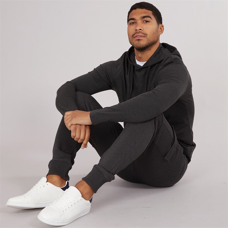 French Connection Mens Cargo Joggers Charcoal Mel - Image 4
