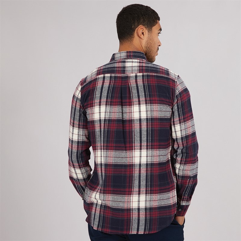French Connection Mens Multi Flannel Long Sleeve Shirt Chateaux Multi - Image 2