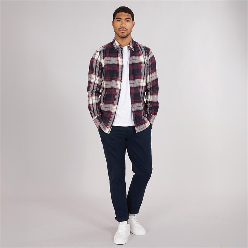 French Connection Mens Multi Flannel Long Sleeve Shirt Chateaux Multi - Image 3