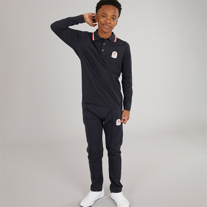 French Connection Boys Dalps Polo Shirt and Joggers Set Marine - Image 1