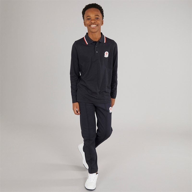 French Connection Boys Dalps Polo Shirt and Joggers Set Marine - Image 3