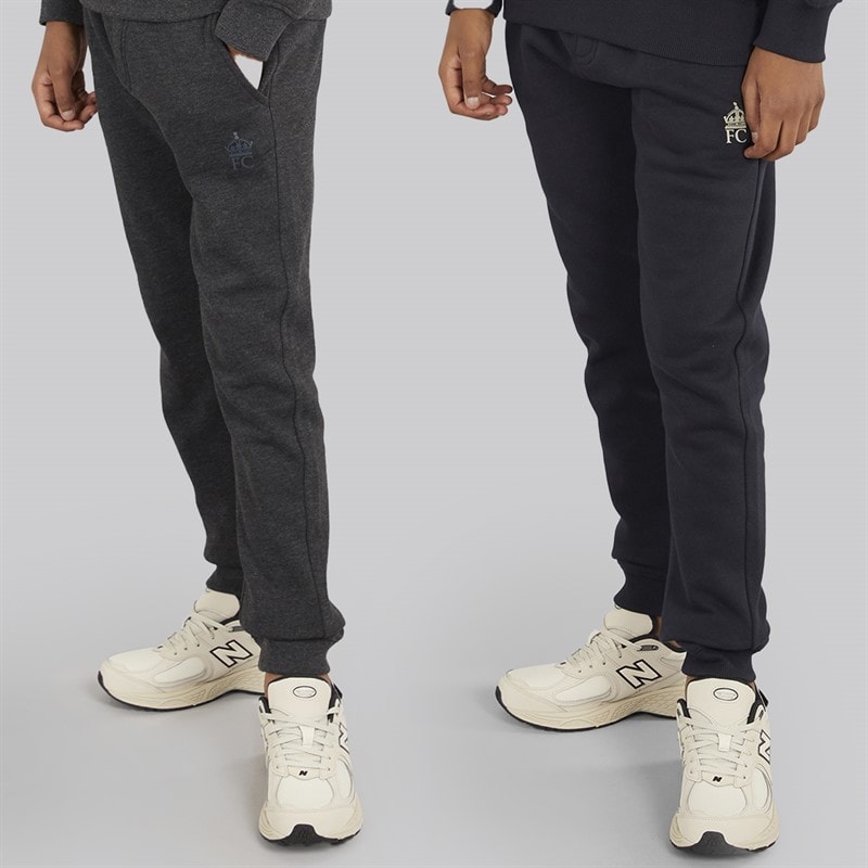 French Connection Boys Admiral Two Pack Joggers Marine/Charcoal - Image 1
