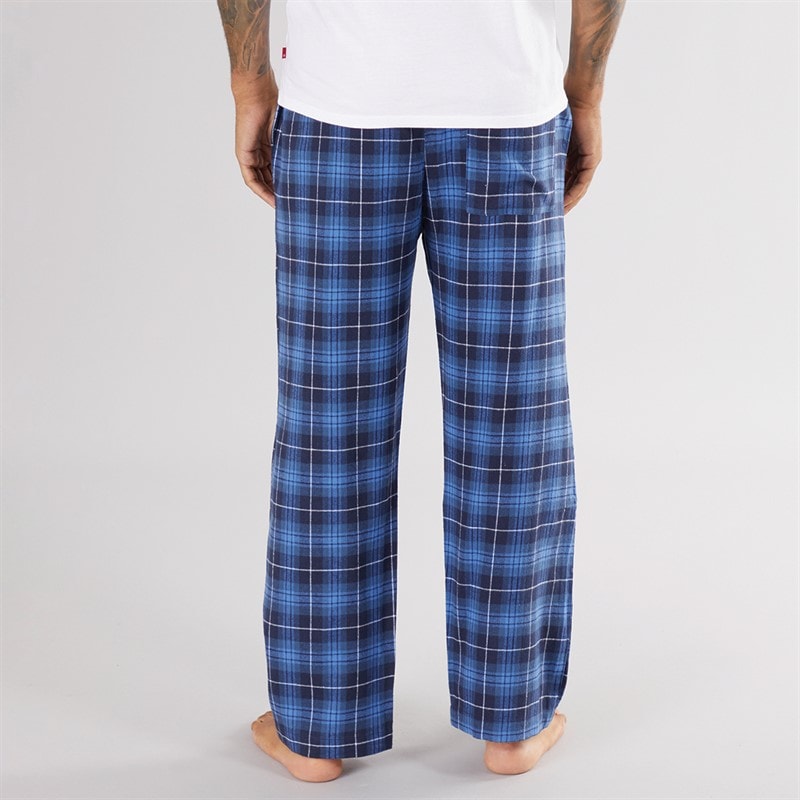 French Connection Mens FC Flannel Pants Multi Blue - Image 2