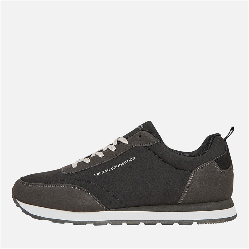 French Connection Mens Wen Logo Trainers Grey