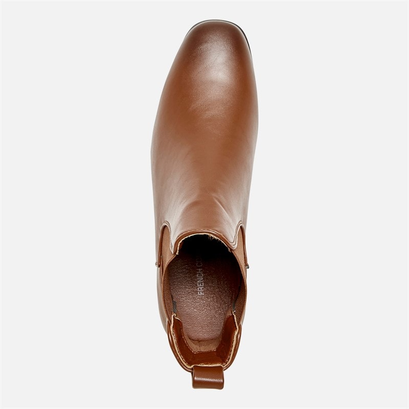 French Connection Mens French Connections PU Chelsea Boots Tan - Image 4