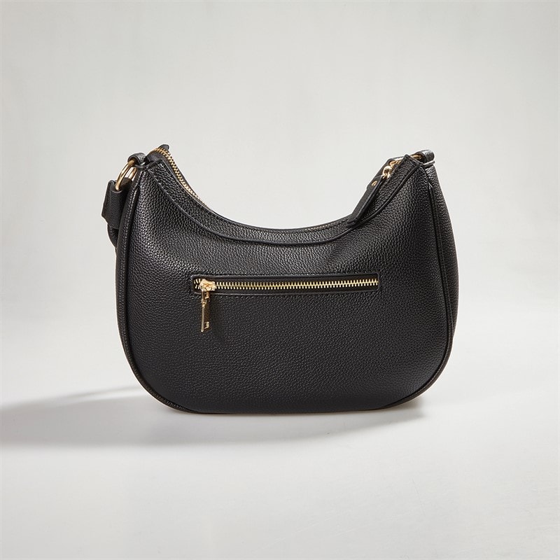 French Connection Womens Plaited Shoulder Bag Black - Image 3
