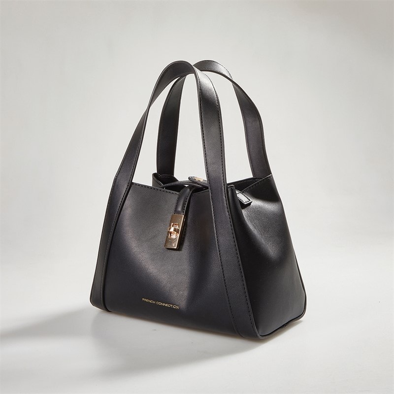 French Connection Womens Lock Bag Black - Image 2