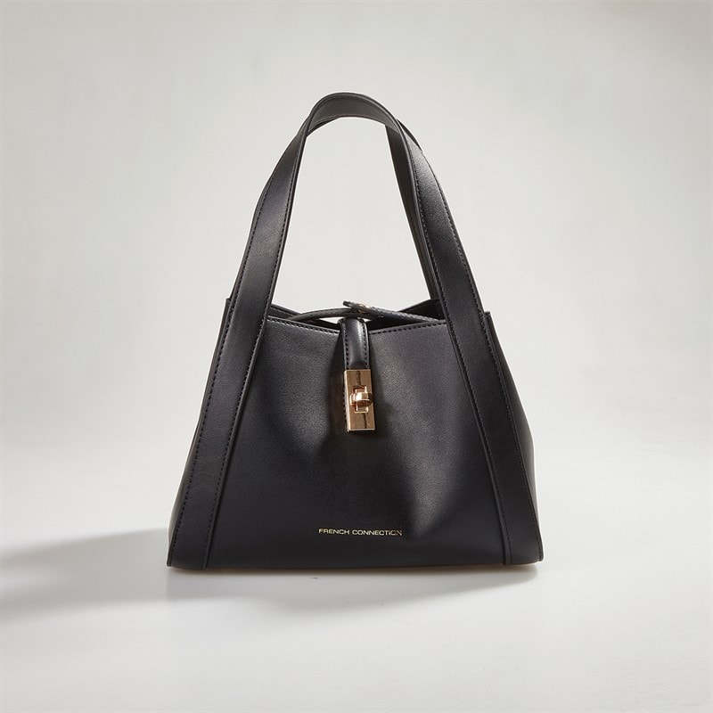 French Connection Womens Lock Bag Black - Image 3