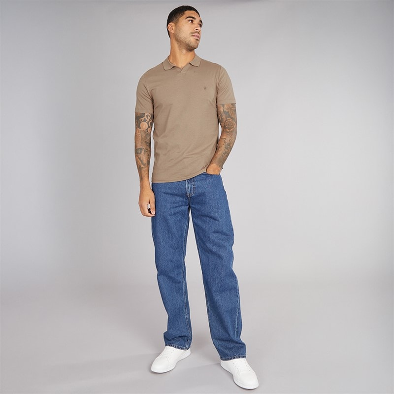 French Connection Mens Trophy Polo Shirt Mink - Image 3
