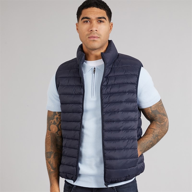French Connection Mens Superlight Gilet Marine - Image 1