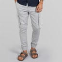 French Connection Mens Linen Cargos Light Grey