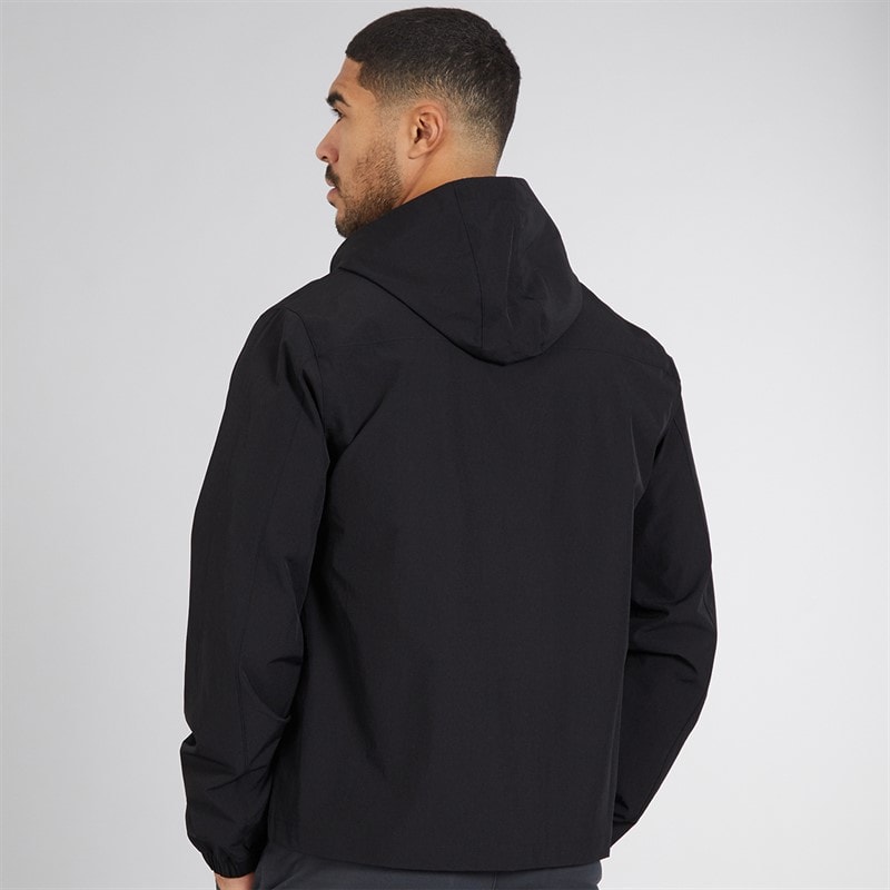 French Connection Mens Tech Luxe Hooded Jacket Black - Image 2