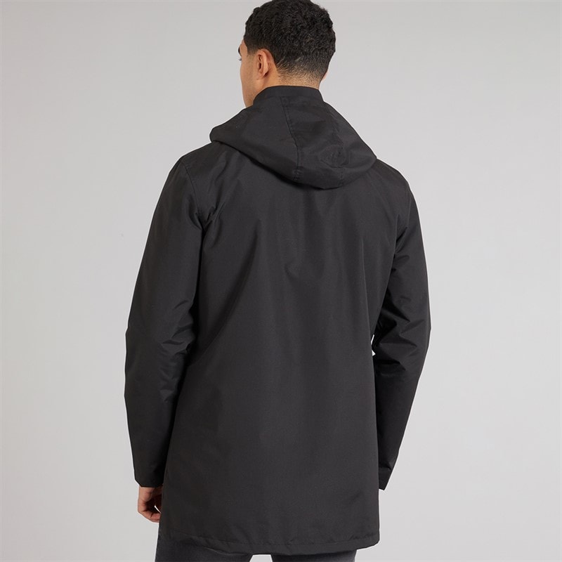 French Connection Mens Mac Hooded Jacket Black - Image 2