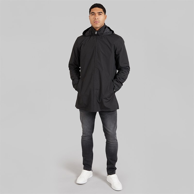 French Connection Mens Mac Hooded Jacket Black - Image 4
