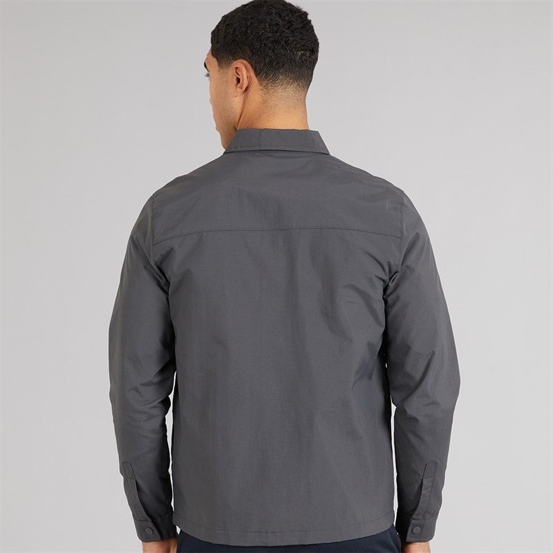 French Connection Mens Tech Overshirt Charcoal - Image 2