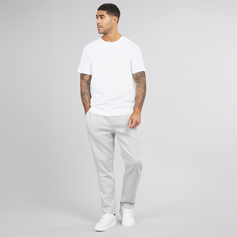 French Connection Mens FC Open Hem Joggers Light Grey Mel - Image 3