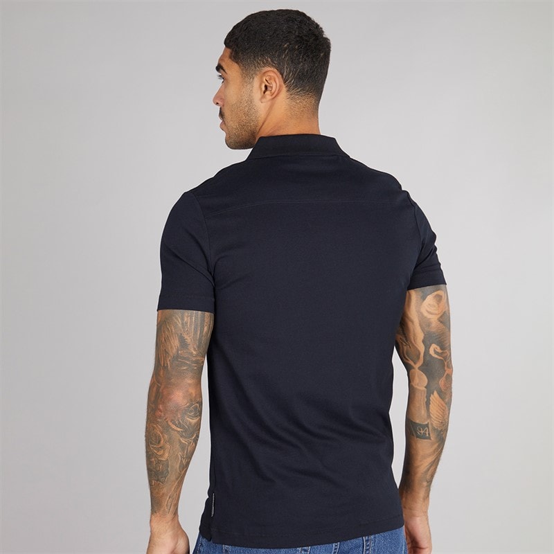French Connection Mens Trophy Polo Shirt Marine - Image 2