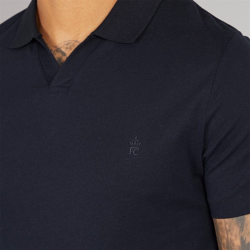 French Connection Mens Trophy Polo Shirt Marine - Image 3