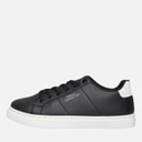 French Connection Boys Junior Contrast Heel Tennis Trainers Black/White/White Sole
