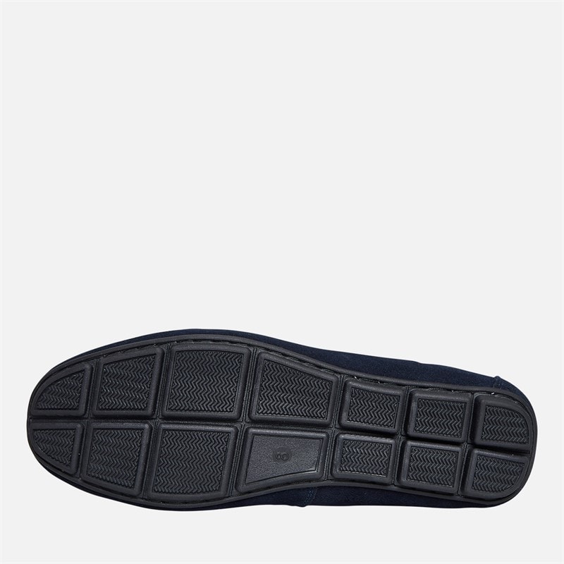 French Connection Mens Suede Driving Loafers Marine - Image 2