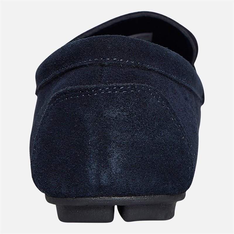 French Connection Mens Suede Driving Loafers Marine - Image 3