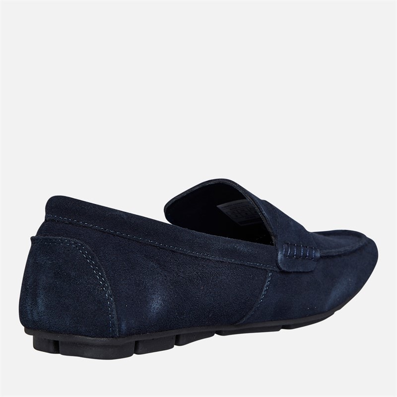 French Connection Mens Suede Driving Loafers Marine - Image 5