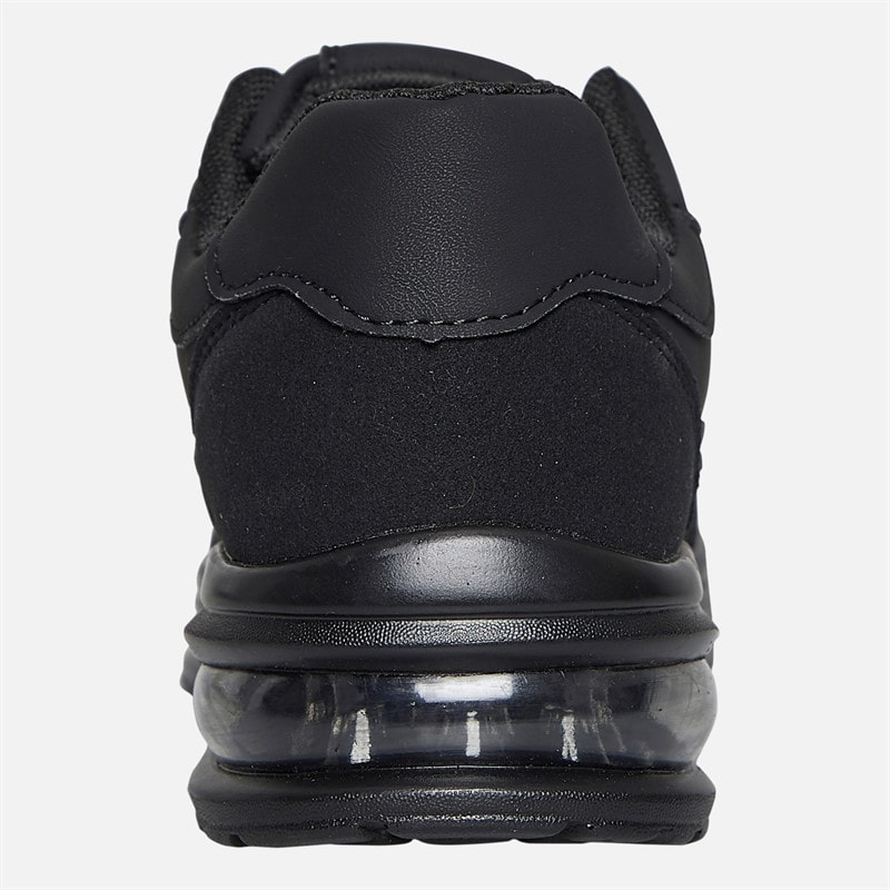 French Connection Junior Suede Block Trainers Black (Black Sole) - Image 3