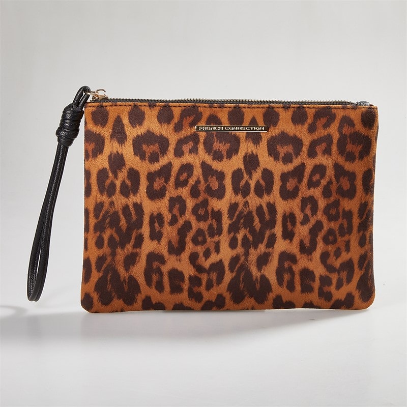 French Connection Womens FC Leopard Pouch Bag Multi - Image 2