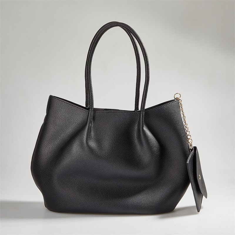 French Connection Womens FC Grainy Tote Bag Black - Image 3