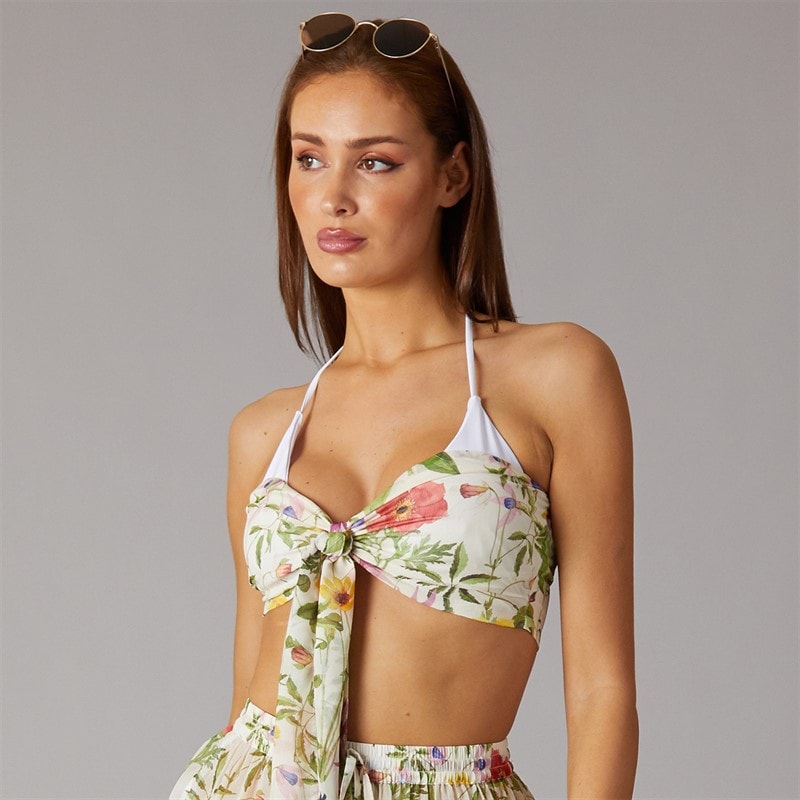 French Connection Womens Monica Silky Bandeau Multi - Image 3