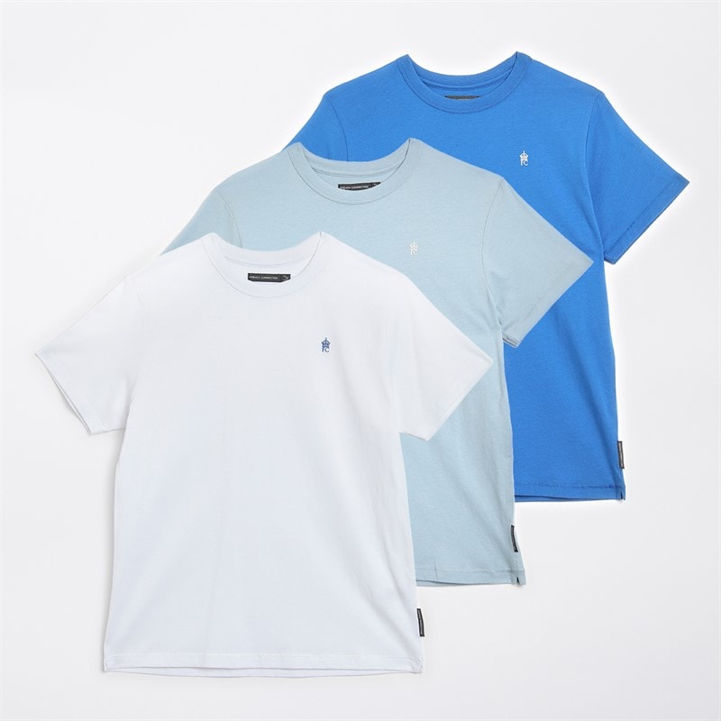 French Connection Boys Three Pack T-Shirts Multi 2 - Image 1