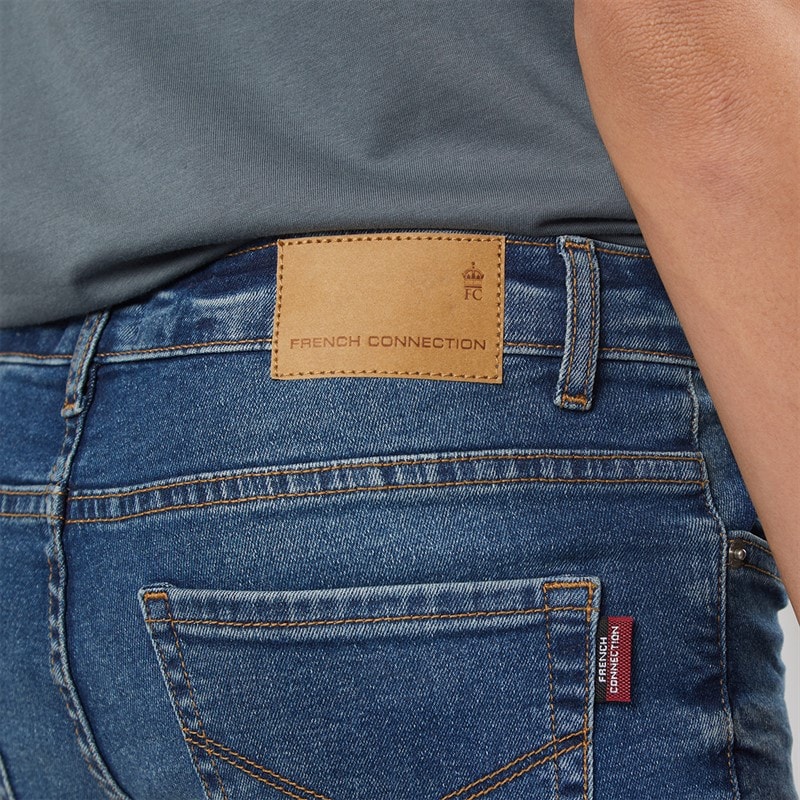 French Connection Boys Straight Fit Jeans Mid Blue - Image 3