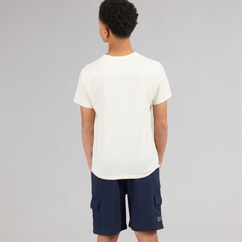 French Connection Boys Utility T-Shirt and Shorts Set Stone / Marine Stone/Marine - Image 2
