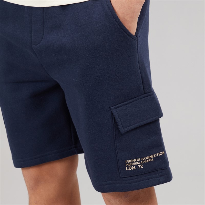 French Connection Boys Utility T-Shirt and Shorts Set Stone / Marine Stone/Marine - Image 5
