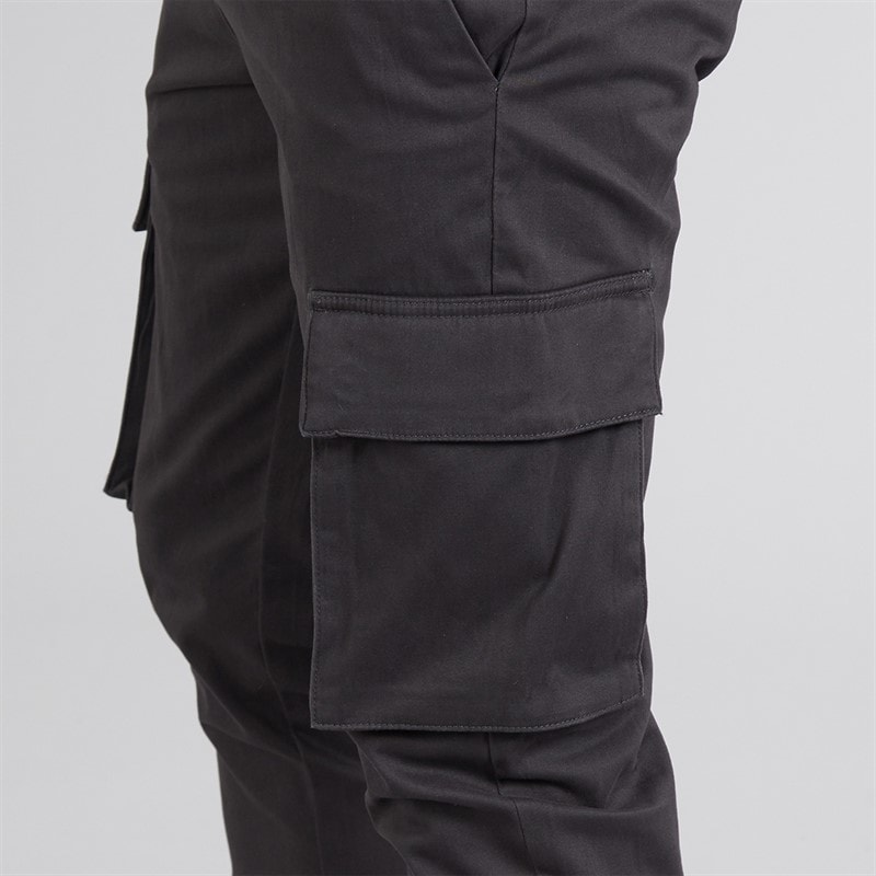 French Connection Mens Two Pack Cargos Pants Black/Charcoal - Image 3