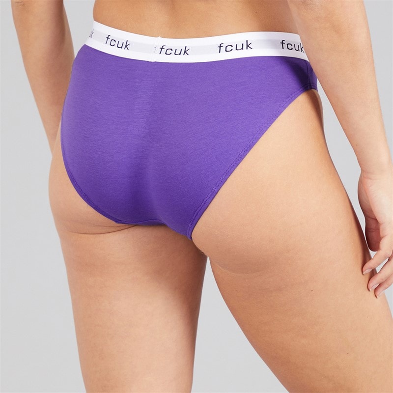 French Connection Womens FCUK Five Pack Briefs Multi 4 - Image 2