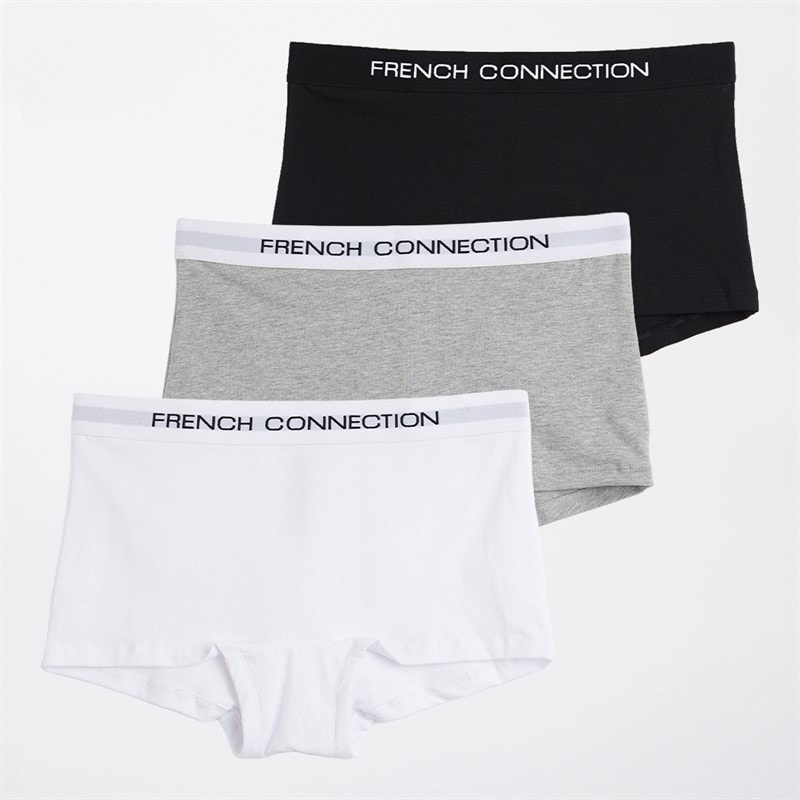 French Connection Womens Three Pack Shorty Briefs Multi 3 - Image 3
