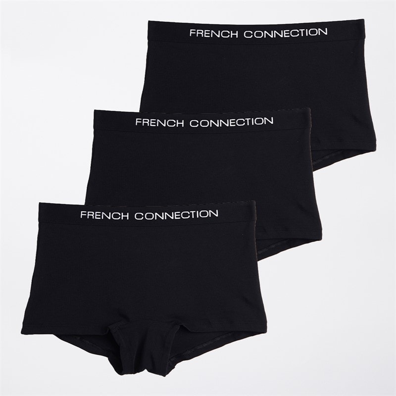 French Connection Womens Three Pack Shorty Briefs Multi 1 - Image 3