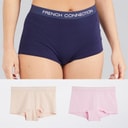 French Connection Womens Three Pack Shorty Briefs Multi 4