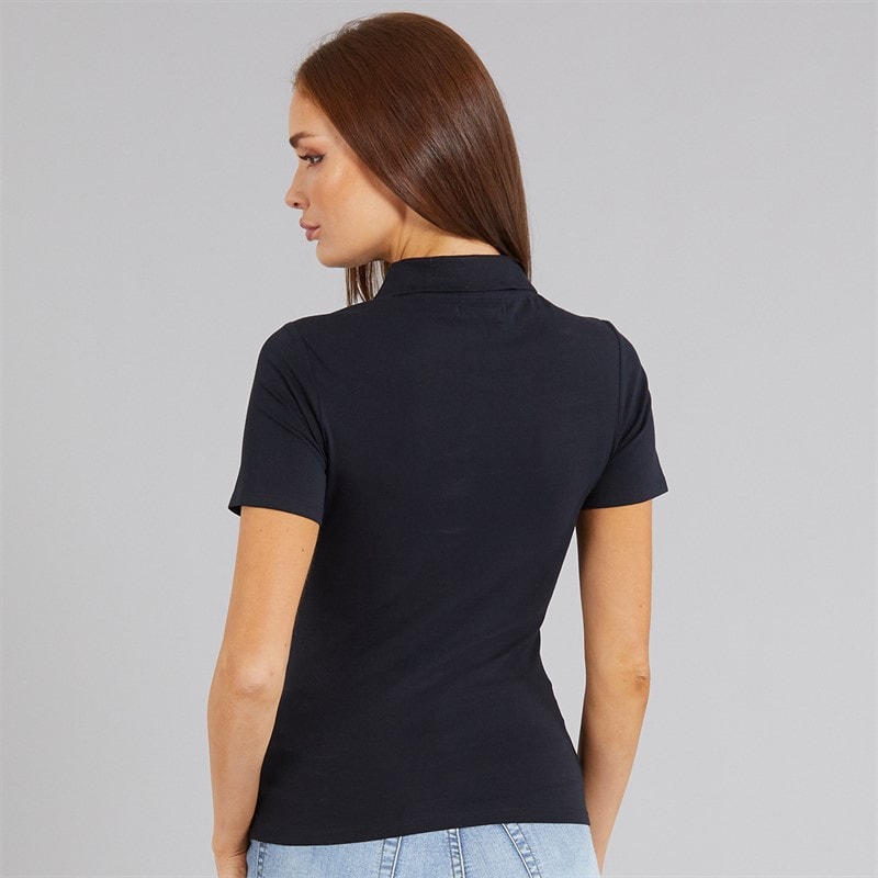 French Connection Womens Polo Shirt Midnight - Image 2