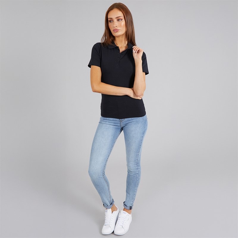 French Connection Womens Polo Shirt Midnight - Image 3