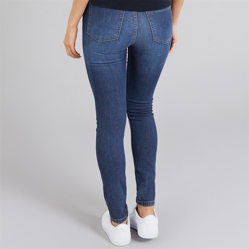 French Connection Womens Skinny Jeans Blue Mid - Image 2