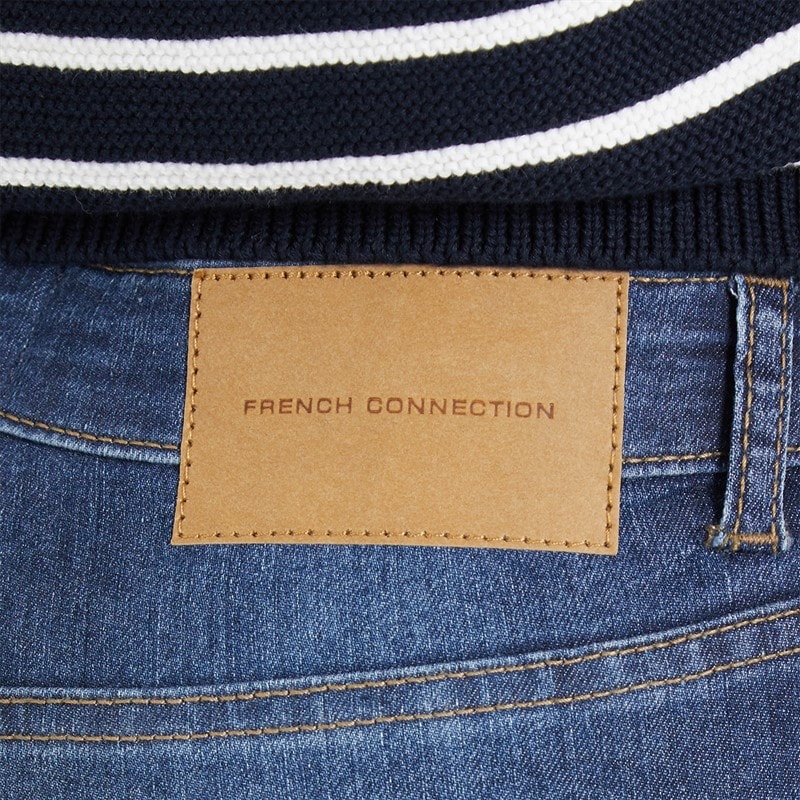 French Connection Womens Skinny Jeans Blue Mid - Image 3