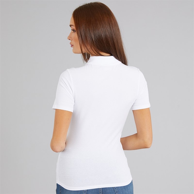 French Connection Womens Polo Shirt White - Image 2