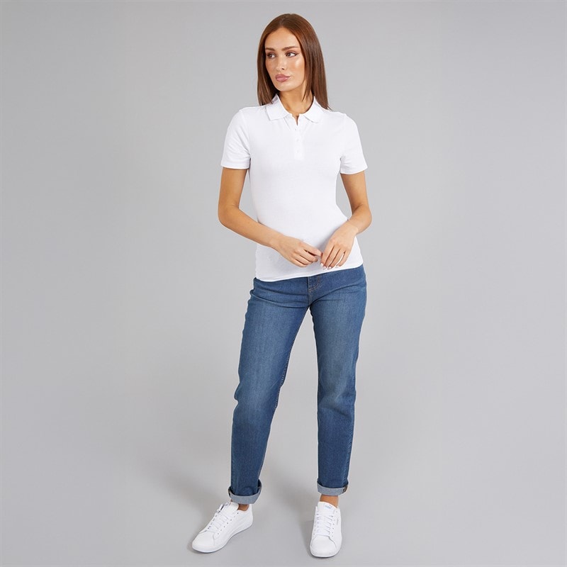 French Connection Womens Polo Shirt White - Image 3