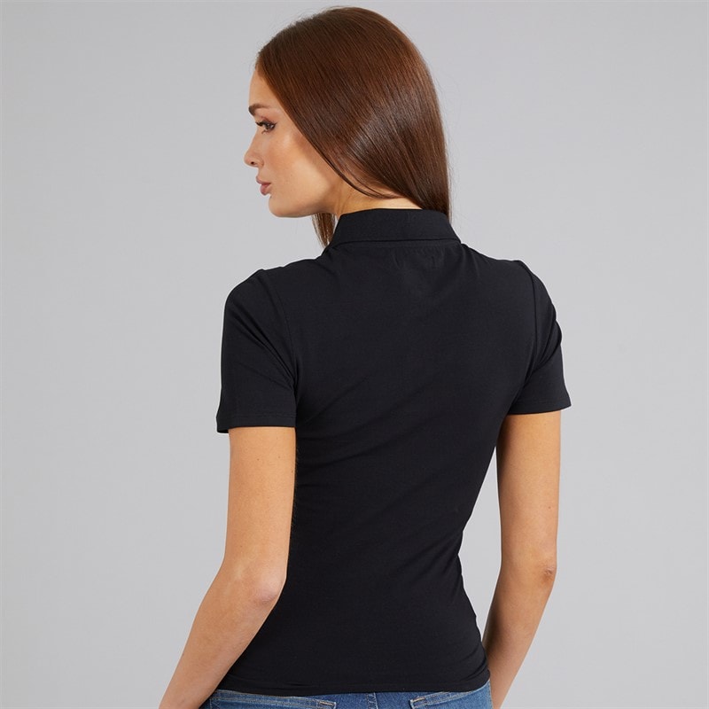 French Connection Womens Polo Shirt Black - Image 2