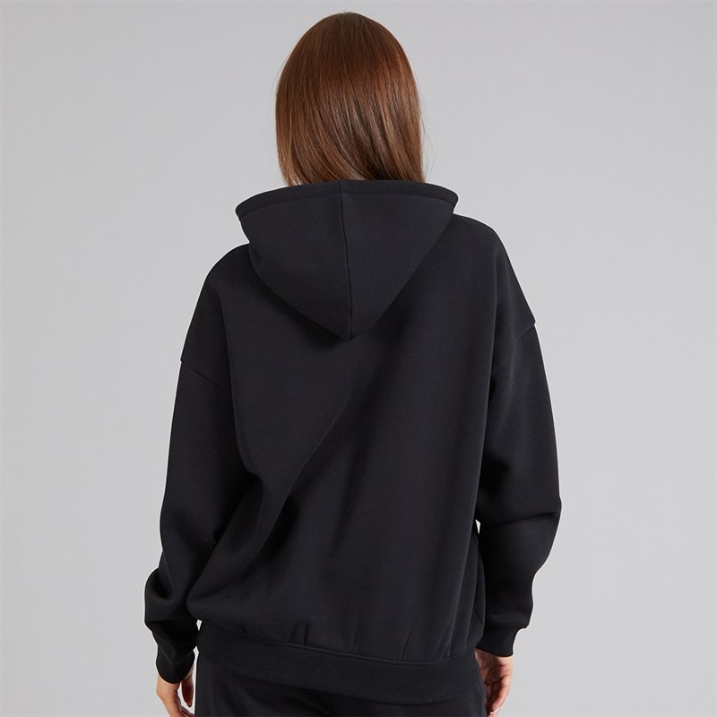 French Connection Womens FCUK Collegiate Hoodie Midnight/White/Black - Image 2