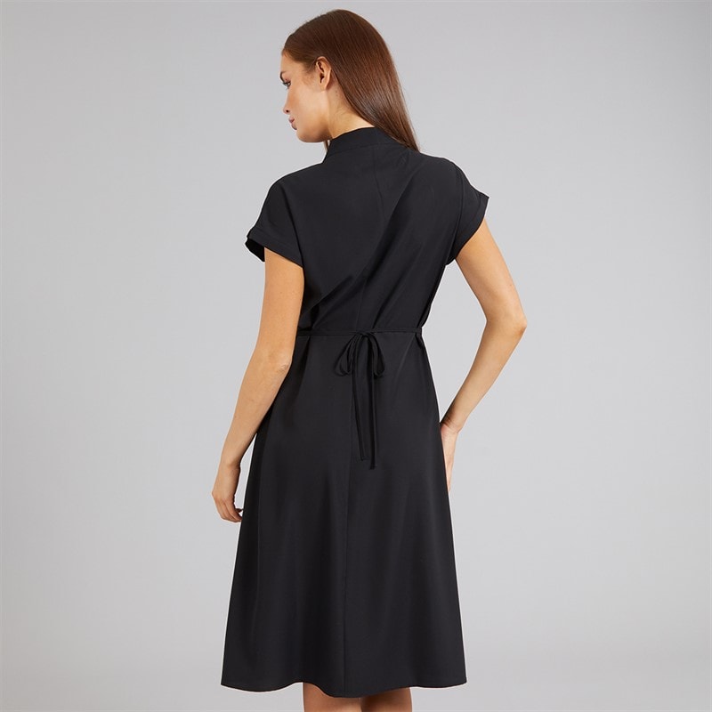 French Connection Womens Crepe V Neck Dress Black - Image 2